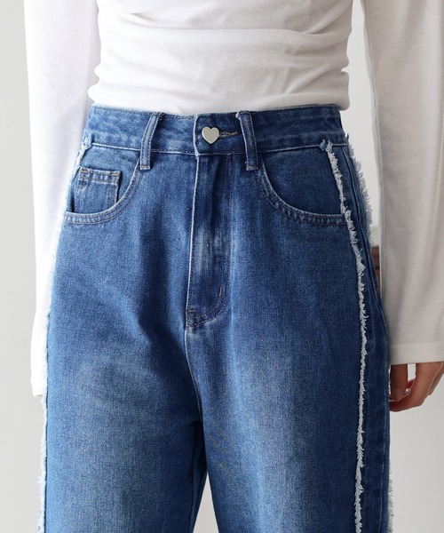 サイドフリンジデニム（デニムパンツ）｜BLUEEAST（ブルーイースト）