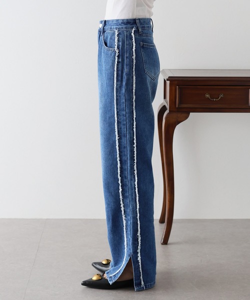 サイドフリンジデニム（デニムパンツ）｜BLUEEAST（ブルーイースト）