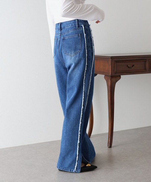 サイドフリンジデニム（デニムパンツ）｜BLUEEAST（ブルーイースト）