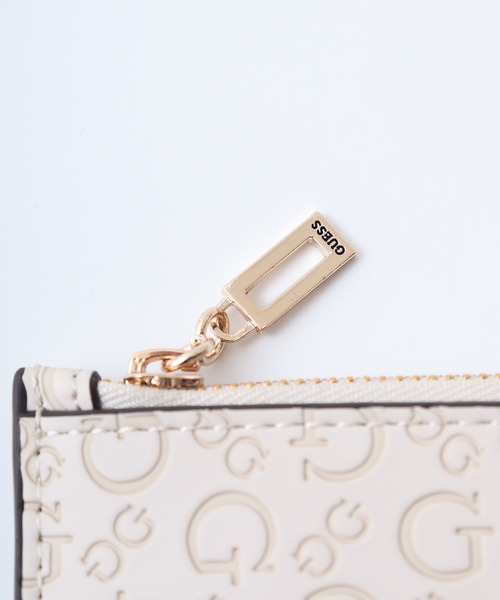 Guess（ゲス）の「GUESS BOWIE SLG CREDIT CARD CASE カードケース（カードケース・レディース・ストーン/ブラック/ライトピンク・ONE SIZE）」の12枚目の写真