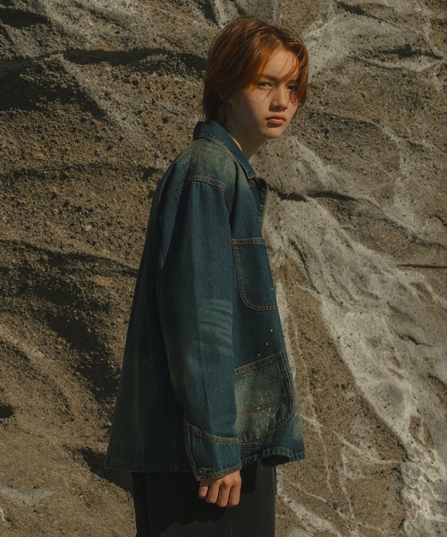 DICKIES別注】VINTAGE LIKE DENIM COVER ALL / ヴィンテージライク