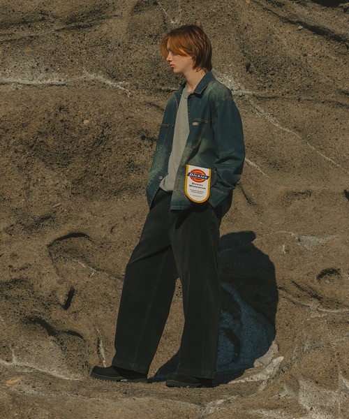 WETTEMPT（ウィテンプト）の「【DICKIES別注】VINTAGE LIKE DENIM COVER ALL / ヴィンテージライクデニムカバーオール（デニムジャケット・メンズ・ブラック/ブルー/インディゴブルー・SMALL/MEDIUM/LARGE）」の16枚目の写真