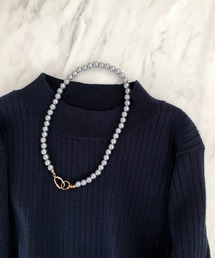 TIMELESS&THREE（タイムレスアンドスリー）の「グレーパールモチーフネックレス（ネックレス）」