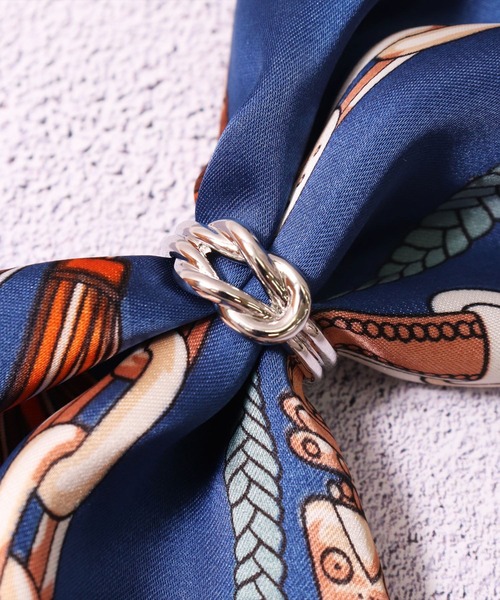 BAYBLO（ベイブロ）の「(BL)スカーフリング（バンダナ/スカーフ・レディース・ゴールド系5/ゴールド系4/シルバー系2/シルバー系1/ゴールド系2/ゴールド系1/シルバー系7/シルバー系6/シルバー系5/シルバー系4/ゴールド系7/ゴールド系6/シルバー系3/ゴールド系3・ONE SIZE）」の7枚目の写真