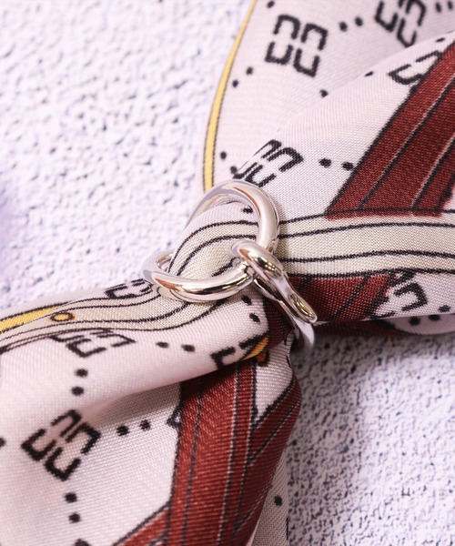 BAYBLO（ベイブロ）の「(BL)スカーフリング（バンダナ/スカーフ・レディース・ゴールド系5/ゴールド系4/シルバー系2/シルバー系1/ゴールド系2/ゴールド系1/シルバー系7/シルバー系6/シルバー系5/シルバー系4/ゴールド系7/ゴールド系6/シルバー系3/ゴールド系3・ONE SIZE）」の8枚目の写真