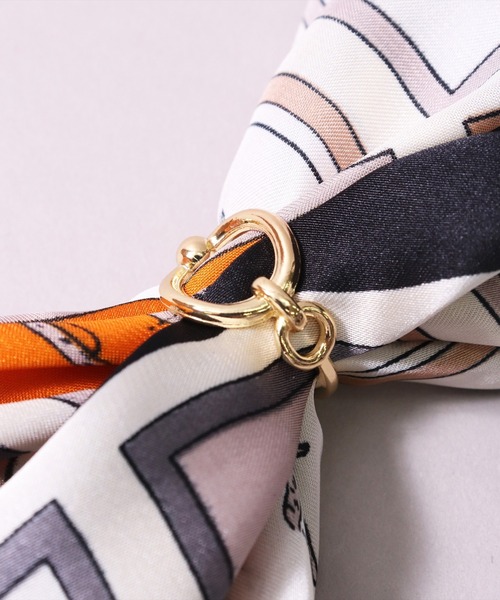 BAYBLO（ベイブロ）の「(BL)スカーフリング（バンダナ/スカーフ・レディース・ゴールド系5/ゴールド系4/シルバー系2/シルバー系1/ゴールド系2/ゴールド系1/シルバー系7/シルバー系6/シルバー系5/シルバー系4/ゴールド系7/ゴールド系6/シルバー系3/ゴールド系3・ONE SIZE）」の10枚目の写真