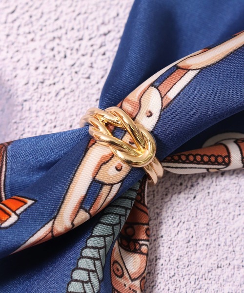 BAYBLO（ベイブロ）の「(BL)スカーフリング（バンダナ/スカーフ・レディース・ゴールド系5/ゴールド系4/シルバー系2/シルバー系1/ゴールド系2/ゴールド系1/シルバー系7/シルバー系6/シルバー系5/シルバー系4/ゴールド系7/ゴールド系6/シルバー系3/ゴールド系3・ONE SIZE）」の13枚目の写真