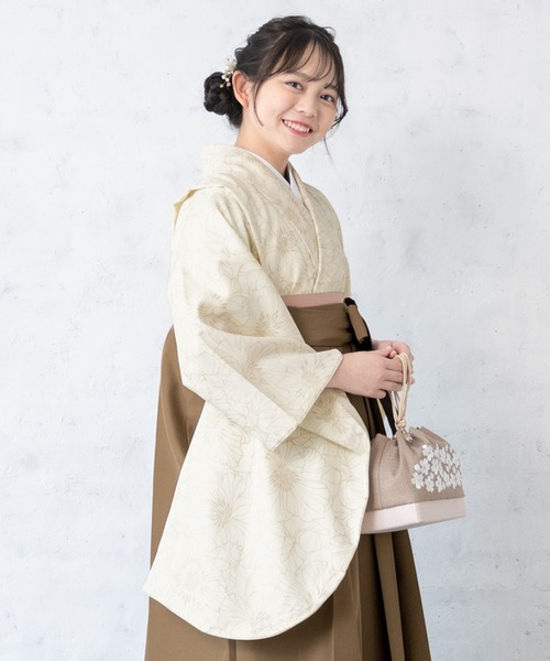 【セール】13歳ハイジュニア向け袴4点セット（着物・襦袢・下帯・袴）（着物）｜SOUBIEN（ソウビエン）