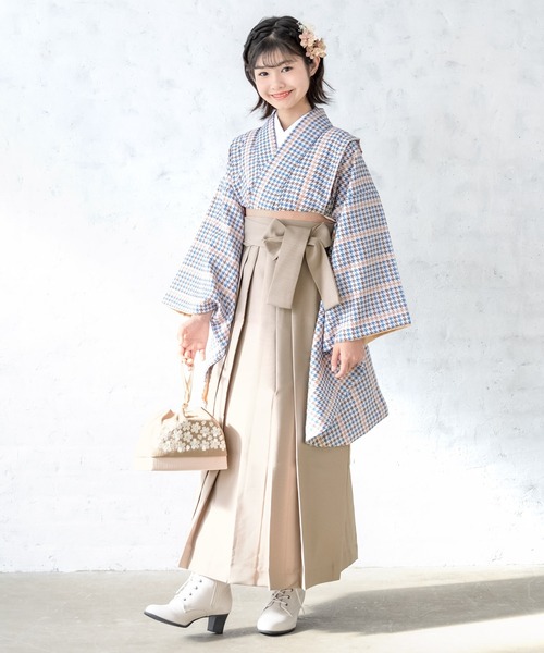 袴 4点セット セール】13歳ハイジュニア向け袴4点セット（着物・襦袢・下帯・袴