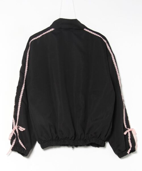 Ritzy(リッツィー)の「バレエコア リボンデザイン スタンドカラー ブルゾン(ブルゾン・レディース・ブラック/A・M/L)」の11枚目の写真