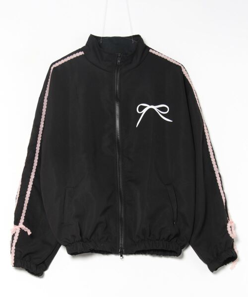 Ritzy(リッツィー)の「バレエコア リボンデザイン スタンドカラー ブルゾン(ブルゾン・レディース・ブラック/A・M/L)」の13枚目の写真