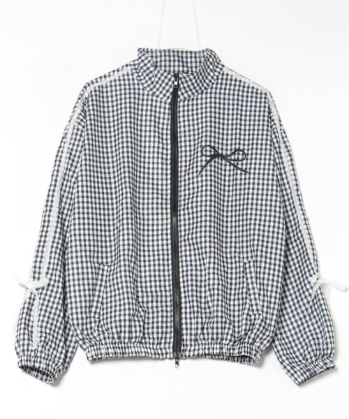 Ritzy(リッツィー)の「バレエコア リボンデザイン スタンドカラー ブルゾン(ブルゾン・レディース・ブラック/A・M/L)」の14枚目の写真