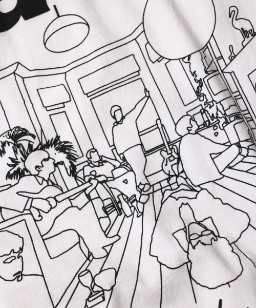 THRIFTY LOOK（スリフティールック）の「THRIFTY LOOK / スリフティールック THRIFTY "OASIS" TEE（Tシャツ/カットソー・メンズ・ホワイト/ブラック/ホワイト系1/ブラック系1・LARGE/X-LARGE/MEDIUM）」の7枚目の写真