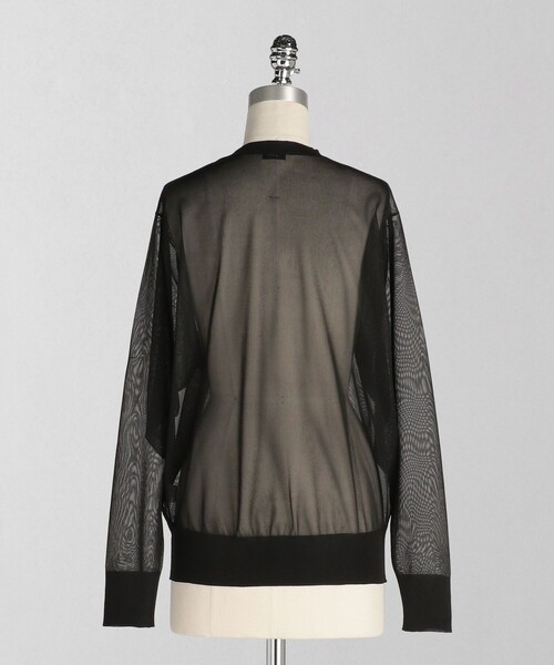 セール】＜LOEFF＞シアー クルーネック ニット プルオーバー