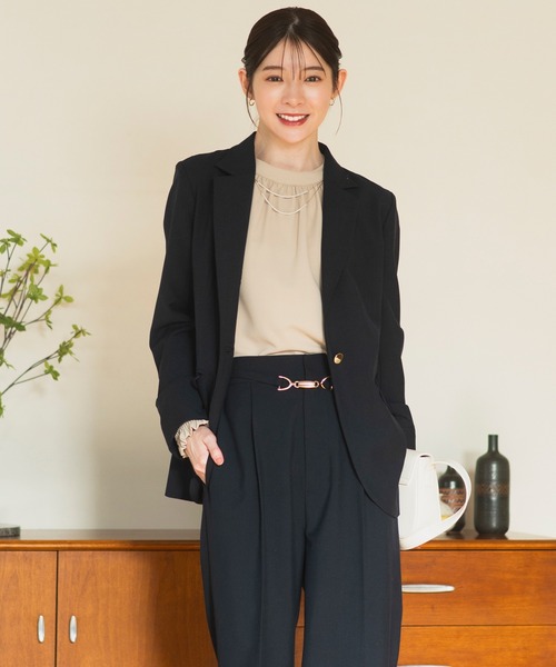 2025新作》【洗える/セットアップ対応】ワンボタンテーラード