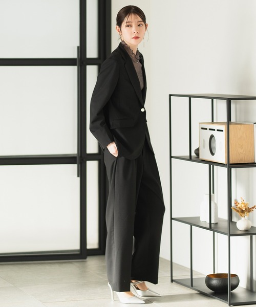 2025新作》【洗える/セットアップ対応】ワンボタンテーラード