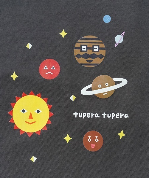 10mois(ディモワ)の「【tupera tupera × 10mois(ディモワ)】tupera tupera 親子Tシャツ(大人) Lサイズ チャコール・ホワイト(Tシャツ/カットソー・メンズ・ホワイト/チャコール・LARGE)」の4枚目の写真