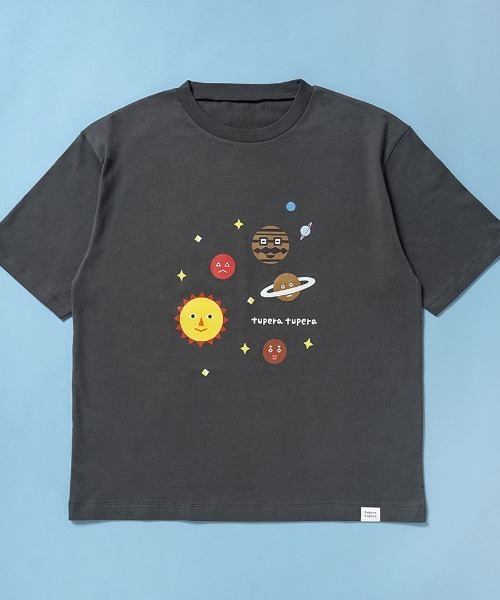 10mois(ディモワ)の「【tupera tupera × 10mois(ディモワ)】tupera tupera 親子Tシャツ(大人) Lサイズ チャコール・ホワイト(Tシャツ/カットソー・メンズ・ホワイト/チャコール・LARGE)」の3枚目の写真