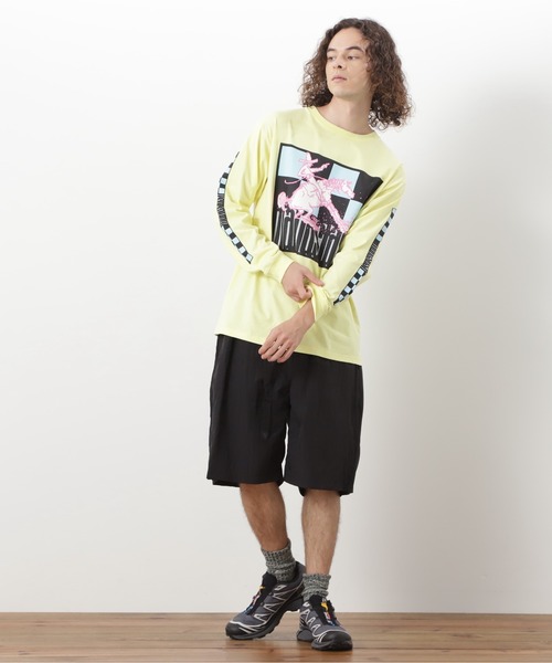 MANASTASH（マナスタッシュ）の「MANASTASH/マナスタッシュ/CiTee L/S TEE RIDER/シティロンT ライダー（Tシャツ/カットソー・メンズ・レモンイエロー/ホワイト/ブラック・XL/L/M/S）」の4枚目の写真