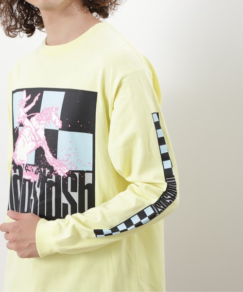 MANASTASH（マナスタッシュ）の「MANASTASH/マナスタッシュ/CiTee L/S TEE RIDER/シティロンT ライダー（Tシャツ/カットソー・メンズ・レモンイエロー/ホワイト/ブラック・XL/L/M/S）」の10枚目の写真