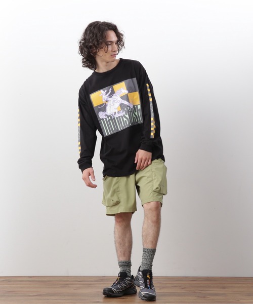 MANASTASH（マナスタッシュ）の「MANASTASH/マナスタッシュ/CiTee L/S TEE RIDER/シティロンT ライダー（Tシャツ/カットソー・メンズ・レモンイエロー/ホワイト/ブラック・XL/L/M/S）」の6枚目の写真