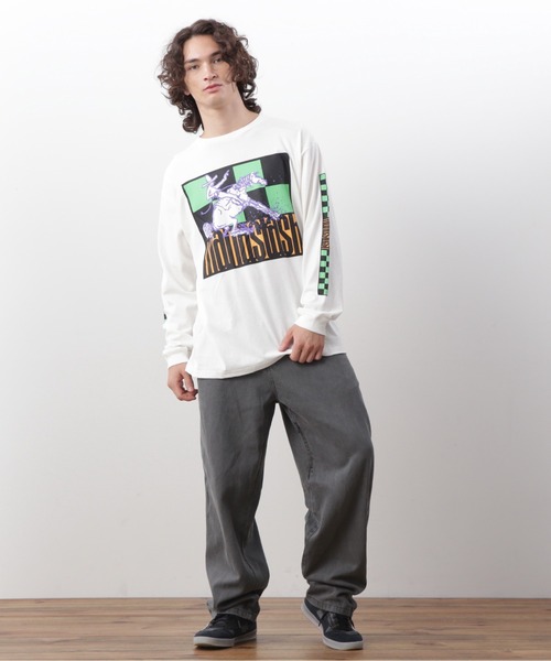 MANASTASH（マナスタッシュ）の「MANASTASH/マナスタッシュ/CiTee L/S TEE RIDER/シティロンT ライダー（Tシャツ/カットソー・メンズ・レモンイエロー/ホワイト/ブラック・XL/L/M/S）」の5枚目の写真