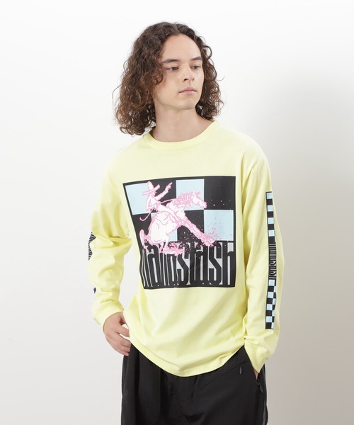 MANASTASH（マナスタッシュ）の「MANASTASH/マナスタッシュ/CiTee L/S TEE RIDER/シティロンT ライダー（Tシャツ/カットソー・メンズ・レモンイエロー/ホワイト/ブラック・XL/L/M/S）」の14枚目の写真