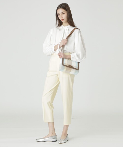 BLUE LABEL CRESTBRIDGE（ブルーレーベルクレストブリッジ）の「クレストブリッジチェックキャンバスかぶせショルダー（ショルダーバッグ・レディース・レッド/ベージュ系その他/グリーン系その他・FREE）」の19枚目の写真