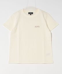 a.p.c. ブラウン ベージュロゴ tシャツ セール】T-SHIRT KINGSTON JPS（Tシャツ/カットソー）｜A.P.C.
