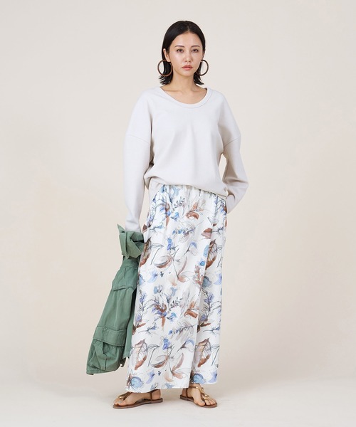 marmors（マルモア）の「【marmors】flower print flare skirt（スカート・レディース・オフホワイト/ブルー・36）」の14枚目の写真