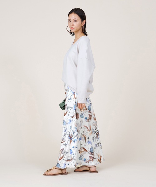 marmors（マルモア）の「【marmors】flower print flare skirt（スカート・レディース・オフホワイト/ブルー・36）」の15枚目の写真