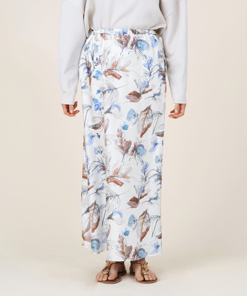 marmors（マルモア）の「【marmors】flower print flare skirt（スカート・レディース・オフホワイト/ブルー・36）」の18枚目の写真