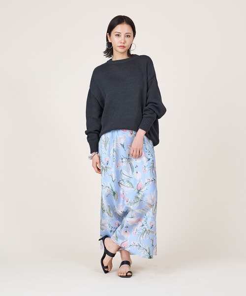 marmors（マルモア）の「【marmors】flower print flare skirt（スカート・レディース・オフホワイト/ブルー・36）」の8枚目の写真