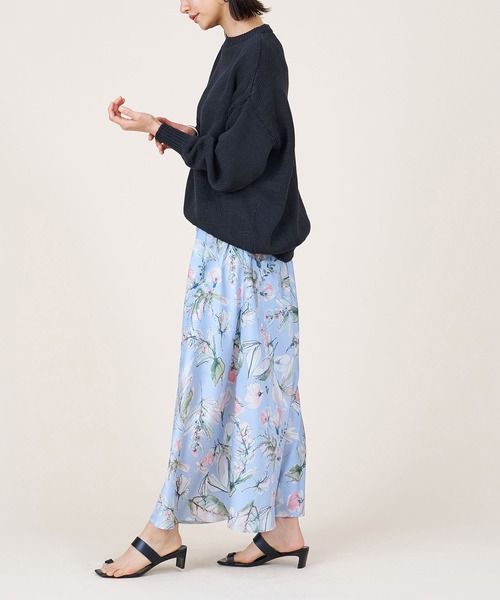 marmors（マルモア）の「【marmors】flower print flare skirt（スカート・レディース・オフホワイト/ブルー・36）」の9枚目の写真