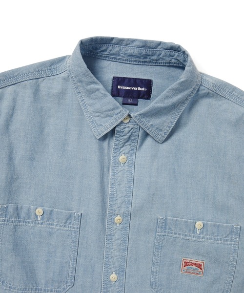 thisisneverthat(ディスイズネバーザット)の「Chambray Shirt(シャツ/ブラウス・メンズ・ブルー/ホワイト・XL/L/M/S)」の7枚目の写真