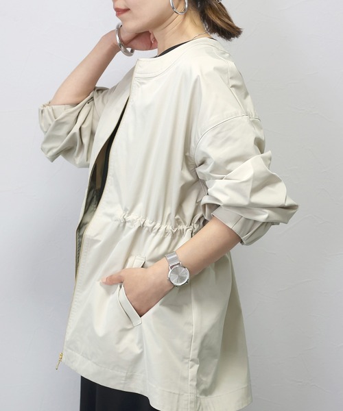 ノーカラードロストブルゾン（ブルゾン）｜Aletta vita（アレッ