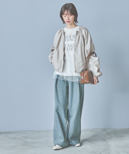 LAKOLE（ラコレ）の「シンプルロゴ長袖T / 322851（Tシャツ/カットソー・レディース・ミント/チャコールグレー/アイボリー・FREE）」の13枚目の写真