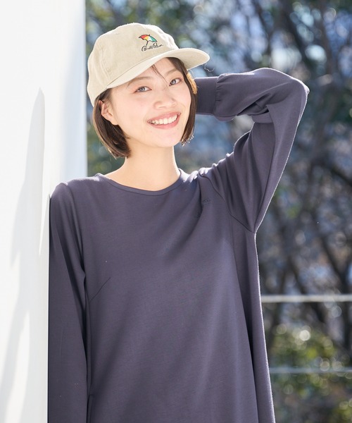 Arnold Palmer（アーノルドパーマー）の「製品洗い シェア キャップ（キャップ・レディース・ベージュ/サックスブルー/ダークグレー・F）」の2枚目の写真