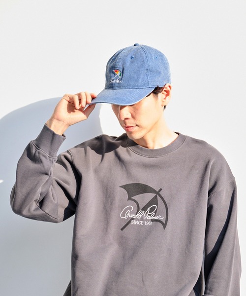 Arnold Palmer（アーノルドパーマー）の「製品洗い シェア キャップ（キャップ・レディース・ベージュ/サックスブルー/ダークグレー・F）」の7枚目の写真