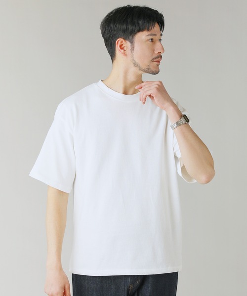 LIL VENDARS(リルヴェンダース)の「Buyer's Select/【接触冷感・吸水速乾・UVカット】ドローストリング半袖Tシャツ(Tシャツ/カットソー・メンズ・グレイッシュベージュ/オフホワイト/グレー/スミクロ/サックスブルー系・M/L/LL)」の2枚目の写真