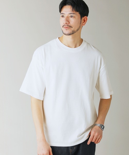 LIL VENDARS(リルヴェンダース)の「Buyer's Select/【接触冷感・吸水速乾・UVカット】ドローストリング半袖Tシャツ(Tシャツ/カットソー・メンズ・グレイッシュベージュ/オフホワイト/グレー/スミクロ/サックスブルー系・M/L/LL)」の6枚目の写真