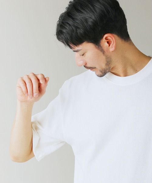 LIL VENDARS(リルヴェンダース)の「Buyer's Select/【接触冷感・吸水速乾・UVカット】ドローストリング半袖Tシャツ(Tシャツ/カットソー・メンズ・グレイッシュベージュ/オフホワイト/グレー/スミクロ/サックスブルー系・M/L/LL)」の7枚目の写真