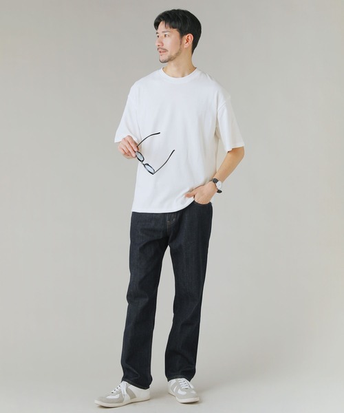 LIL VENDARS(リルヴェンダース)の「Buyer's Select/【接触冷感・吸水速乾・UVカット】ドローストリング半袖Tシャツ(Tシャツ/カットソー・メンズ・グレイッシュベージュ/オフホワイト/グレー/スミクロ/サックスブルー系・M/L/LL)」の8枚目の写真