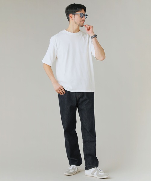 LIL VENDARS(リルヴェンダース)の「Buyer's Select/【接触冷感・吸水速乾・UVカット】ドローストリング半袖Tシャツ(Tシャツ/カットソー・メンズ・グレイッシュベージュ/オフホワイト/グレー/スミクロ/サックスブルー系・M/L/LL)」の9枚目の写真