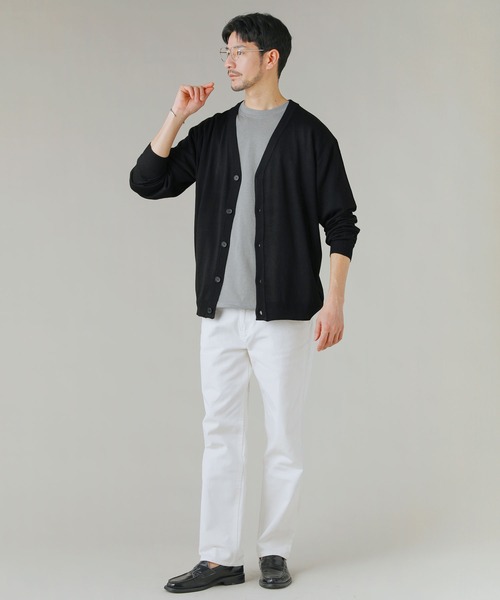 LIL VENDARS(リルヴェンダース)の「Buyer's Select/【接触冷感・吸水速乾・UVカット】ドローストリング半袖Tシャツ(Tシャツ/カットソー・メンズ・グレイッシュベージュ/オフホワイト/グレー/スミクロ/サックスブルー系・M/L/LL)」の16枚目の写真