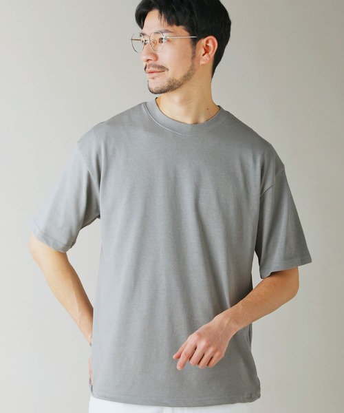 LIL VENDARS(リルヴェンダース)の「Buyer's Select/【接触冷感・吸水速乾・UVカット】ドローストリング半袖Tシャツ(Tシャツ/カットソー・メンズ・グレイッシュベージュ/オフホワイト/グレー/スミクロ/サックスブルー系・M/L/LL)」の14枚目の写真