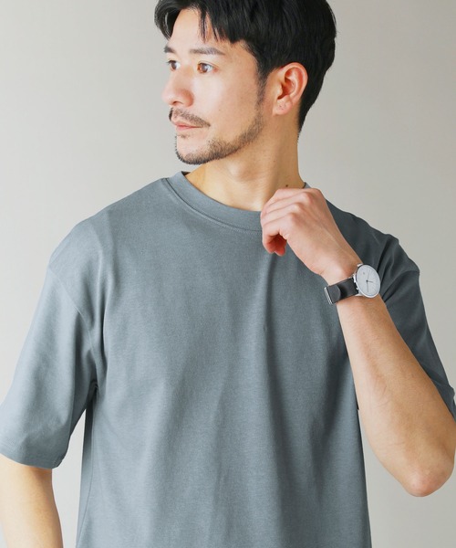 LIL VENDARS(リルヴェンダース)の「Buyer's Select/【接触冷感・吸水速乾・UVカット】ドローストリング半袖Tシャツ(Tシャツ/カットソー・メンズ・グレイッシュベージュ/オフホワイト/グレー/スミクロ/サックスブルー系・M/L/LL)」の22枚目の写真