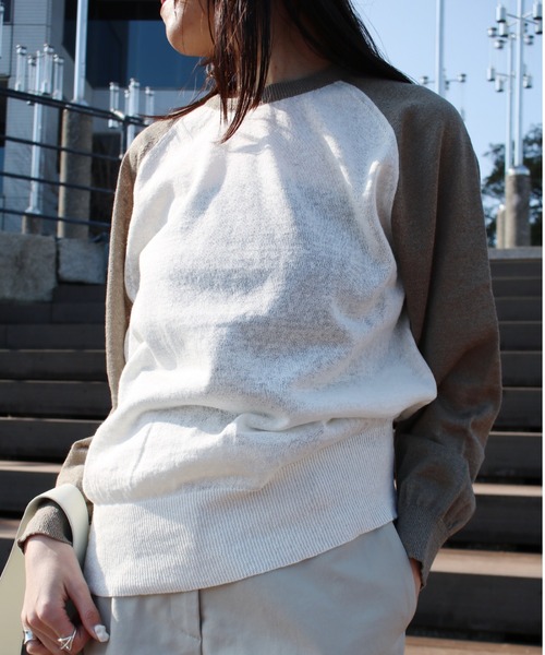 ニット セーター 「NOTHING WRITTEN」GRIN LINEN KNIT TOP レディース セール】【NOTHING WRITTEN】GRIN LINEN KNIT TOP（ニット