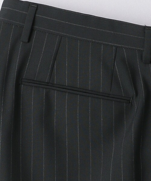 District（ディストリクト）の「＜District＞ トロピカル ストライプ ２プリーツ ワイドスラックス（スラックス・メンズ・ブラック・44/46/48/50）」の12枚目の写真
