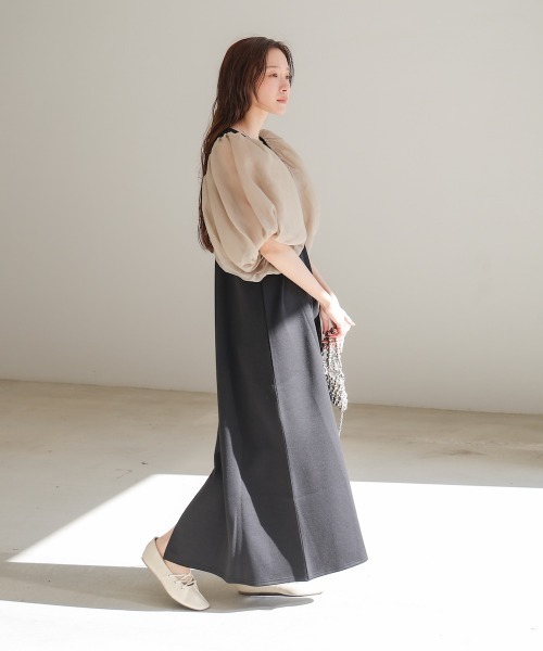Bab(バブ)の「【S・Mサイズ展開】袖ボリュームポンチワンピース(ワンピース・レディース・アイボリー/ブラック・S/M)」の20枚目の写真